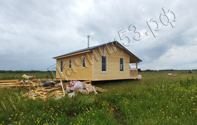 4 Каркасно-щитовой дом Д-34, 9х8м, 72 М², Тверская область, Зубцовский район, деревня Шевцово. (16)